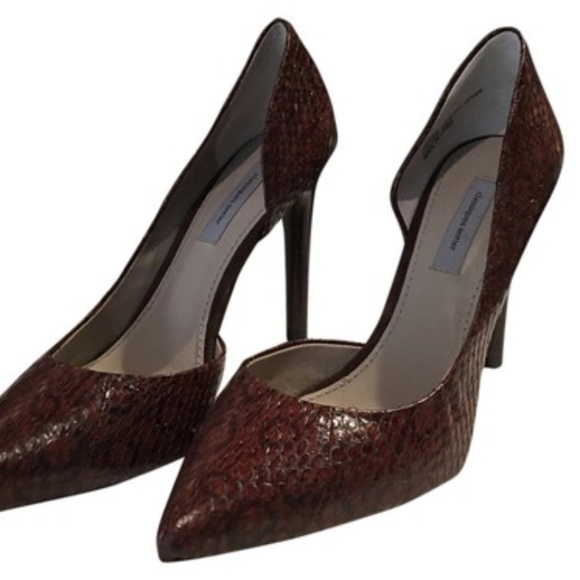 Snake All-leather pumps D’Orsay - Picture 2 of 8